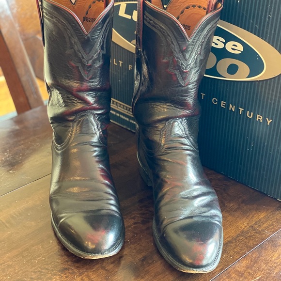 Lucchese 2000 Men’s Kangaroo boots - Picture 2 of 4